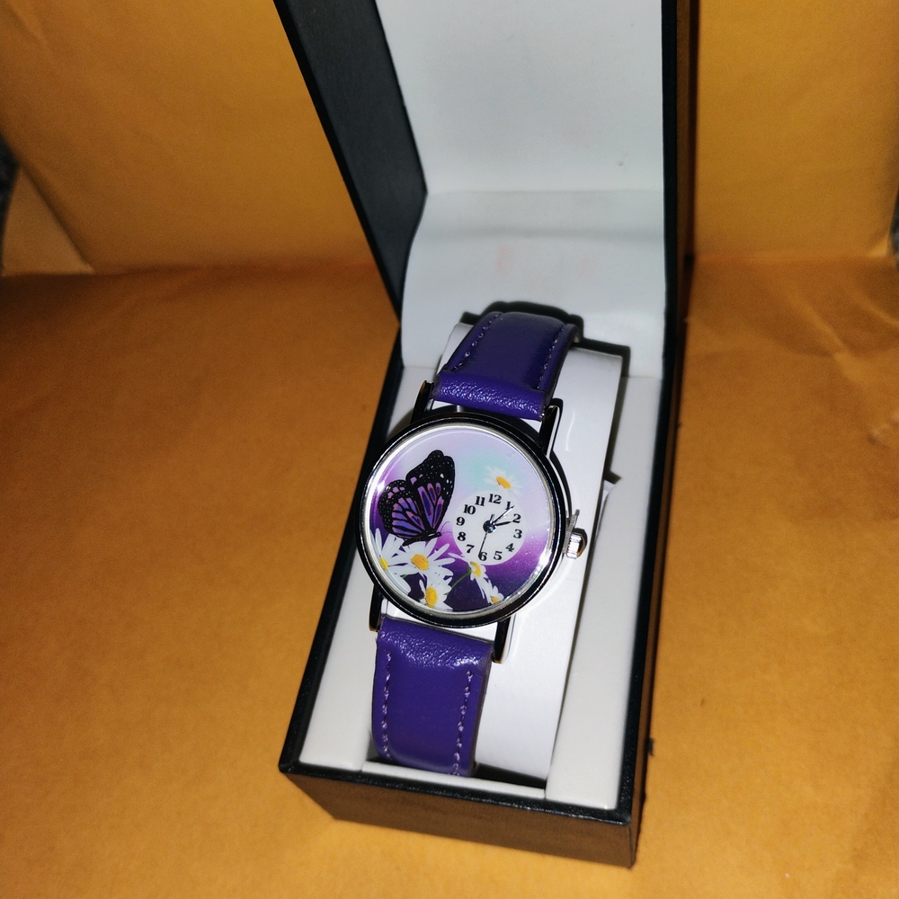Purple Butterfly Watch